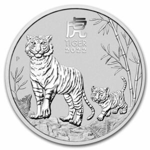 año del TIGRE 2022 media onza de plata perth mint