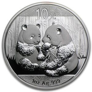 moneda plata panda china 2009