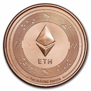moneda de cobre puro 999 ethereum