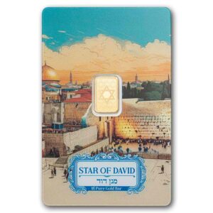 estrella de david barra de oro 1 gramo pamp